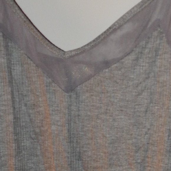 Gray Ribbed Bodysuit - Picture 3 of 3